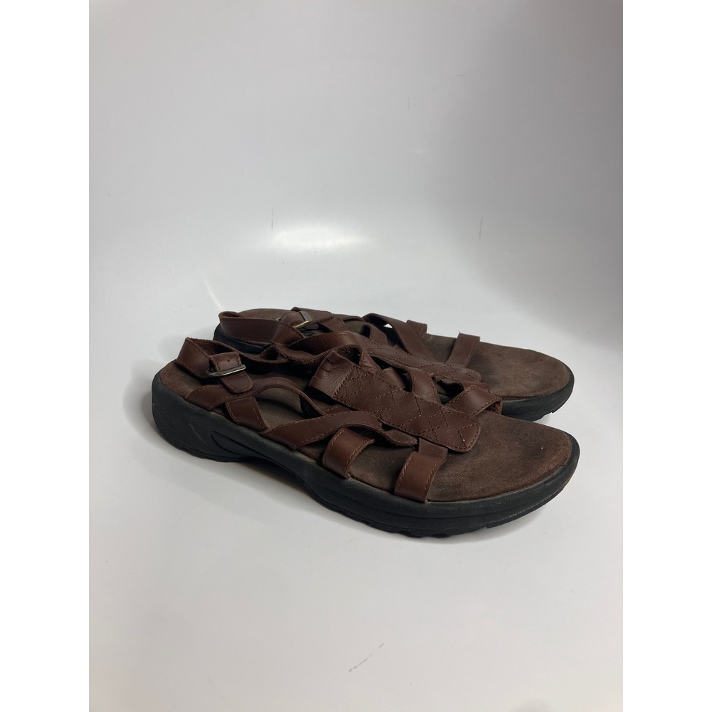 Teva Sandals Women 9 Brown Excellent Waterproof Leather Strappy Hiking Outdoor